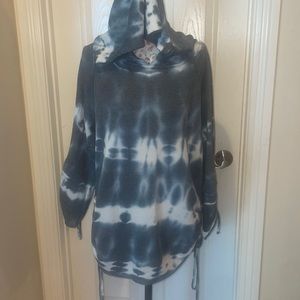 Young Fabulous and Broke tie-dye beach hoodie tunic